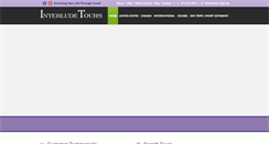 Desktop Screenshot of interludetours.com